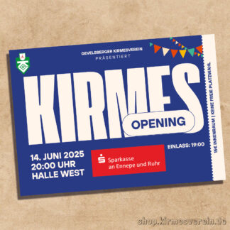 Eintrittskarte: Kirmes-Opening 2025